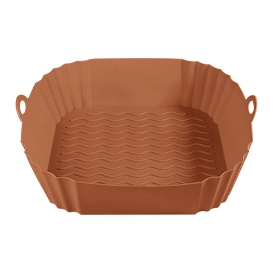 Силиконовая форма для аэрофритюрницы, многоразовая основа-коврик для аэрофритюрниц объемом от 3 до 5 фунтов, термостойкая, антипригарная, замена пергаментной бумаги