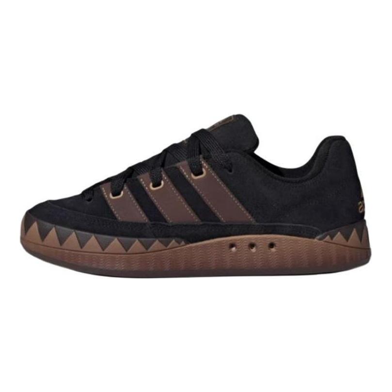 adidas ADIMATIC Противоскользящие Износостойкие Низкие Кеды для Скейтборда Унисекс Черные Коричневые Кроссовки JR8034