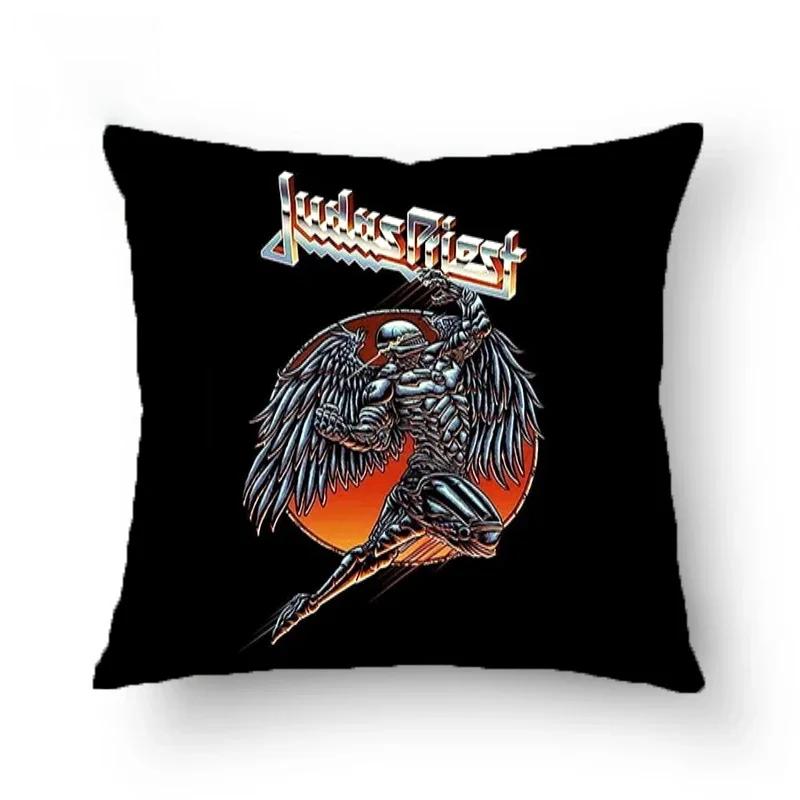 Наволочки Judas-Priest Декоративные Подушки для Дивана Двусторонние Наволочки 45*45 Наволочки Подушки Чехлы Дом