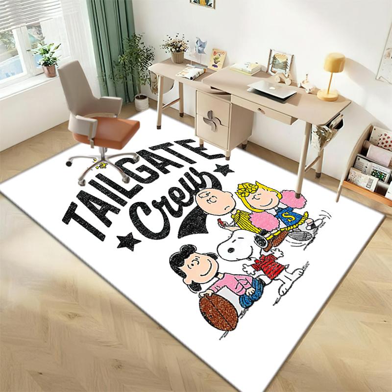 1PC Snoopy Rug - home decoration Carpet For Living Room Bedroom Flooring Computer Chair Area Rug