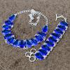 Blue Topaz Gemstone Handmade  925 Sterling Silver Jewelry Set KKG-453