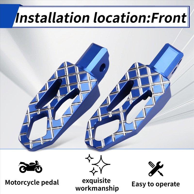 DTC2 Motorcycle Accessories Front Adjustable Passenger Footpegs for BMW R1300GS R 1300 GS R1300 GS Foot Pegs Blue