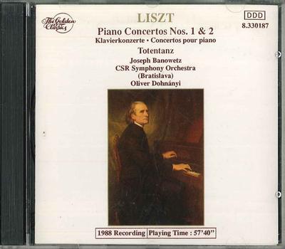 CD ПЛЯСКА СМЕРТИ - Лист Концерты для фортепиано с оркестром № 1 и 2 8330187 GOLDEN CLASICS Не Япония Классика Б/У