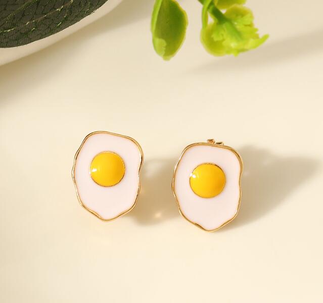 Зажим для ушей без пирсинга, эмалированные серьги, простые модные накладные серьги для женщин