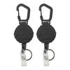 2Pcs Retractable Key Ring Holder High Elasticity Keychain Keys Chain for Outdoor