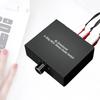 4 Ports Bi-directional R L RCA Audio Switcher Box Audio Rotary Switch Plug and Play Audio Splitter for TV Game Console Headphone