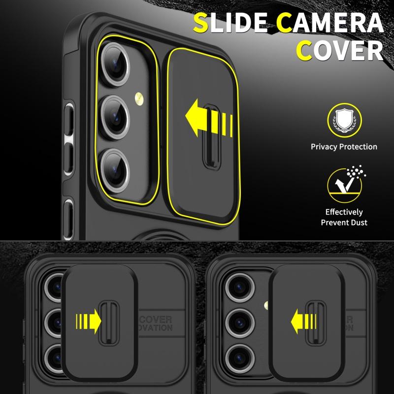 Для Samsung Galaxy S25 S24 S23 S22 S21 Ultra Plus Магнитный держатель-кольцо для пальца Военный защитный чехол