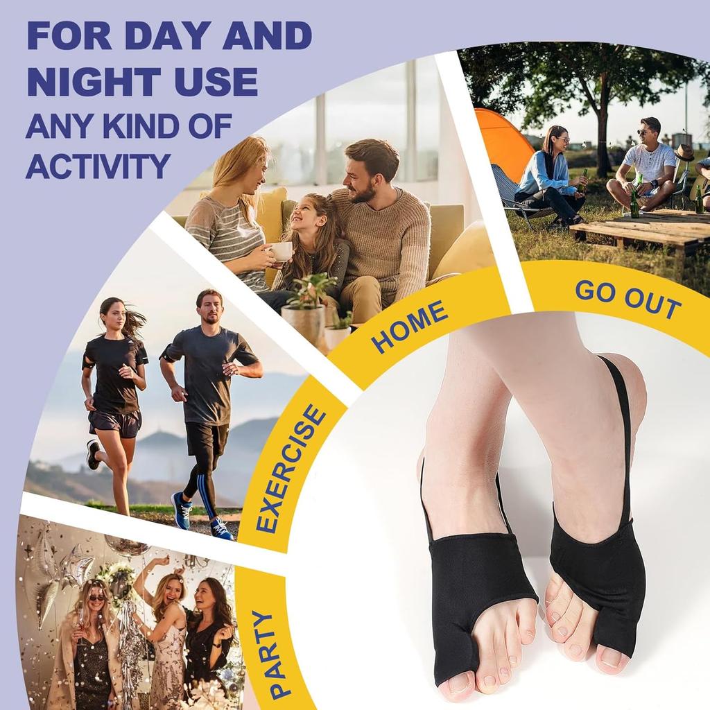 Регулируемый корректор косточки большого пальца ноги, выпрямитель большого пальца ноги, шина-накладки на косточку большого пальца ноги для облегчения боли при вальгусной деформации большого пальца ноги, удобные и дышащие