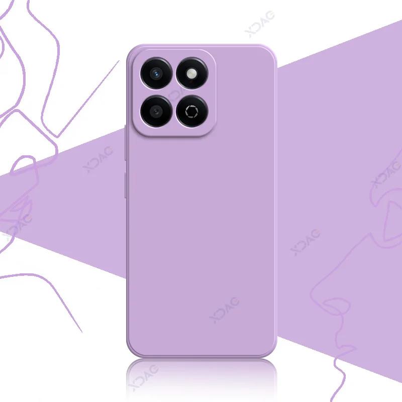 Роскошные квадратные жидкие силиконовые чехлы для Honor 200 Smart 5G 360 мягкие задние крышки для телефонов Honor200Smart полная защитная сумка