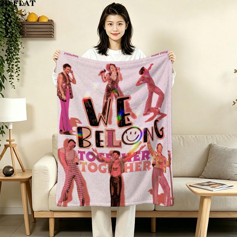 1PC Harry Styles Blanket, High quality Comfortable for All Seasons, Home Decor, Warmth and Comfort