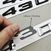 3D ABS Car Letters Logo 430i 430d Badge Sticker Emblem Decals For BMW 4 Series 430i 430d  G22 G26 G23 Tail Marking Accessories