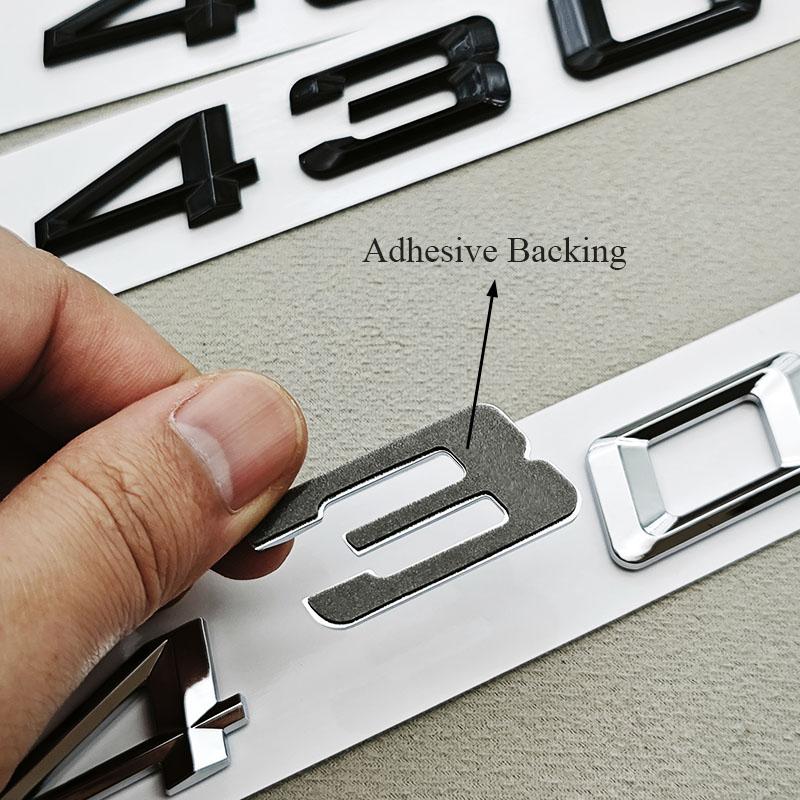 3D ABS Car Letters Logo 430i 430d Badge Sticker Emblem Decals For BMW 4 Series 430i 430d G22 G26 G23 Tail Marking Accessories