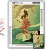 DIY 5D Diamond Painting Hayao Miyazaki Anime Poster Cross Stitch Kit Full Drill Embroidery Mosaic Art Picture of Rhinestones Gift