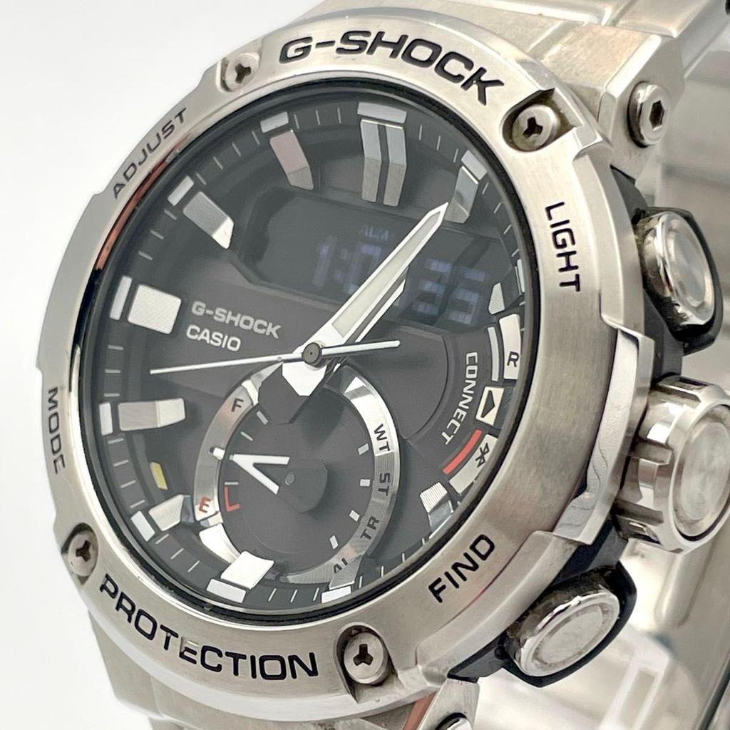 Б/у CASIO Casio G-SHOCK G-Shock Часы Ана-Диджи Металлический ремешок Tough Solar GST-B200D-1AJF