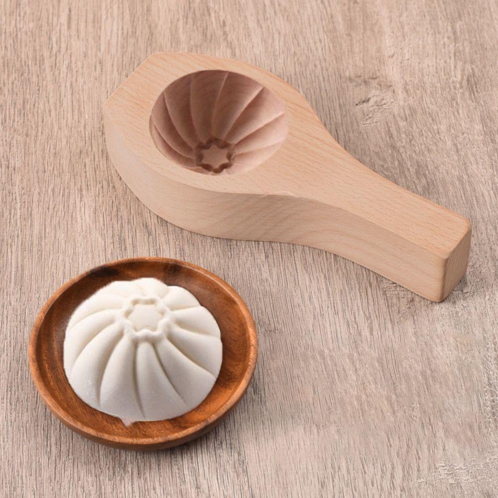 Star Pattern Wood Baozi Mold Deepened Steamed Bread Mold Creative Steamed Bun Mold Household