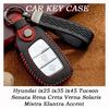 Модный кожаный чехол-обложка для ключа автомобиля для Hyundai ix25 ix35 ix45 Tucson Sonata Rena Creta Verna Solaris Mistra Elantra Accent