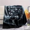 Las Vegas Raiders Print Flannel Blanket, High quality Comfortable for All Seasons, Home Decor, Warmth and Comfort, Perfect for Christmas Gifts