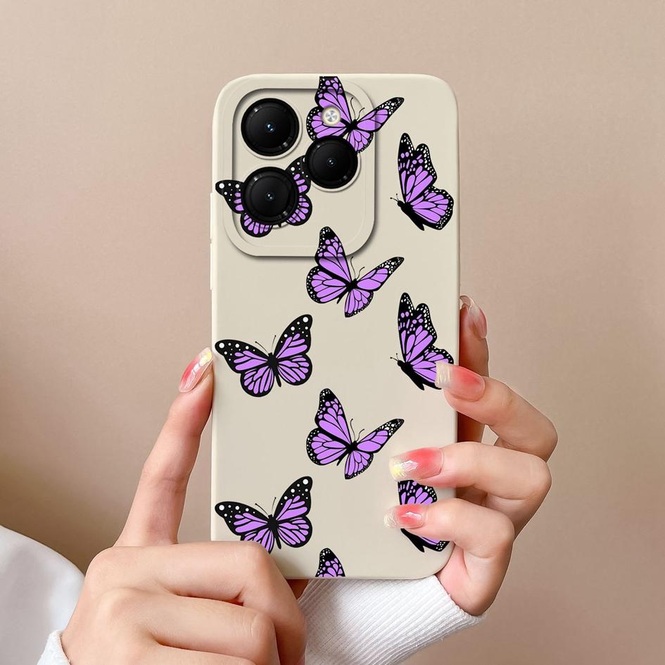 Для Infinix Hot 40 Smart 8 Note 40 Pro + GT 20 Pro задняя крышка чехол из жидкого силикона Pretty Sunflower Daisy супер противоударные чехлы для телефонов для Itel S24 Capa