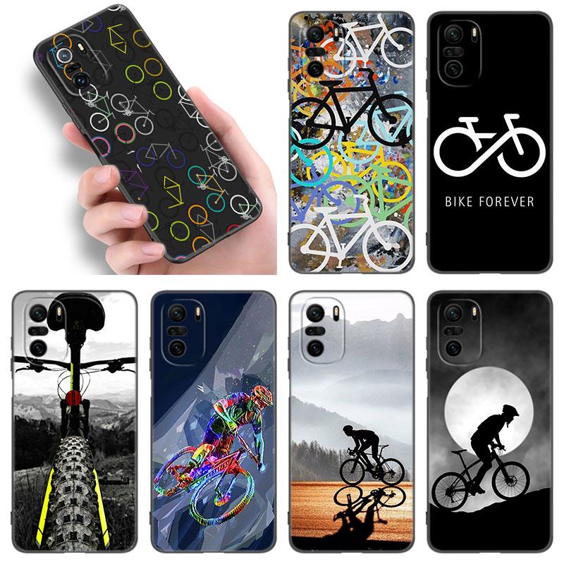 Чехол для телефона с рисунком «Велоспорт» для Xiaomi POCO F2 F3 M2 M3 M4 X3 X4 Pro NFC F4 GT 5G F1 X2 C3 C31 C40 M5S, мягкий черный чехол из ТПУ