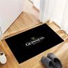 Guinness Draught Harp Logo Black Background Area Rug, Non Slip Soft Floor Mat Bar Home Decor Carpet