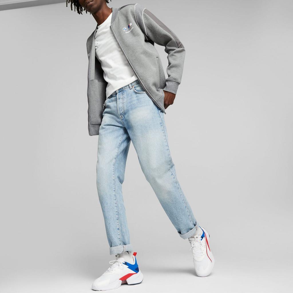 Puma Мужская куртка с длинным рукавом Bmw M Motorsport Color Block Design, повседневная, спортивная, серая 621213-03