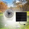 Exhaust Fan Solar Powered Multiuse Professional Air Cooling Vent for Shed Backyard Attic