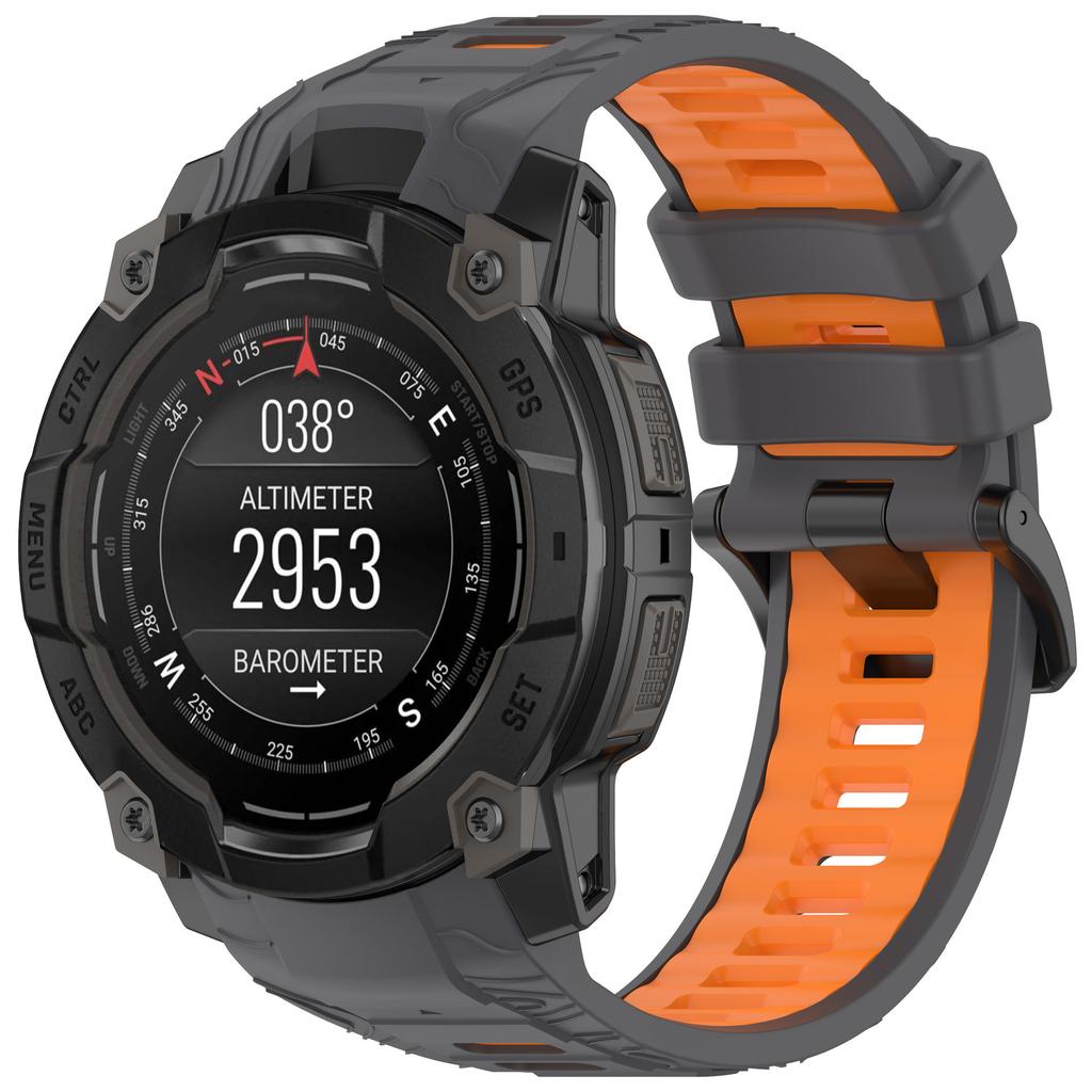 Двухцветный силиконовый ремешок для Garmin Instinct 3 50 мм 45 мм Официальный удобный браслет ремень для Garmin Instinct 3 45 мм 50 мм ремень