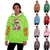 Women's Casual Fashion Plus Velvet Thickened Christmas Print Hooded Sweatshirt