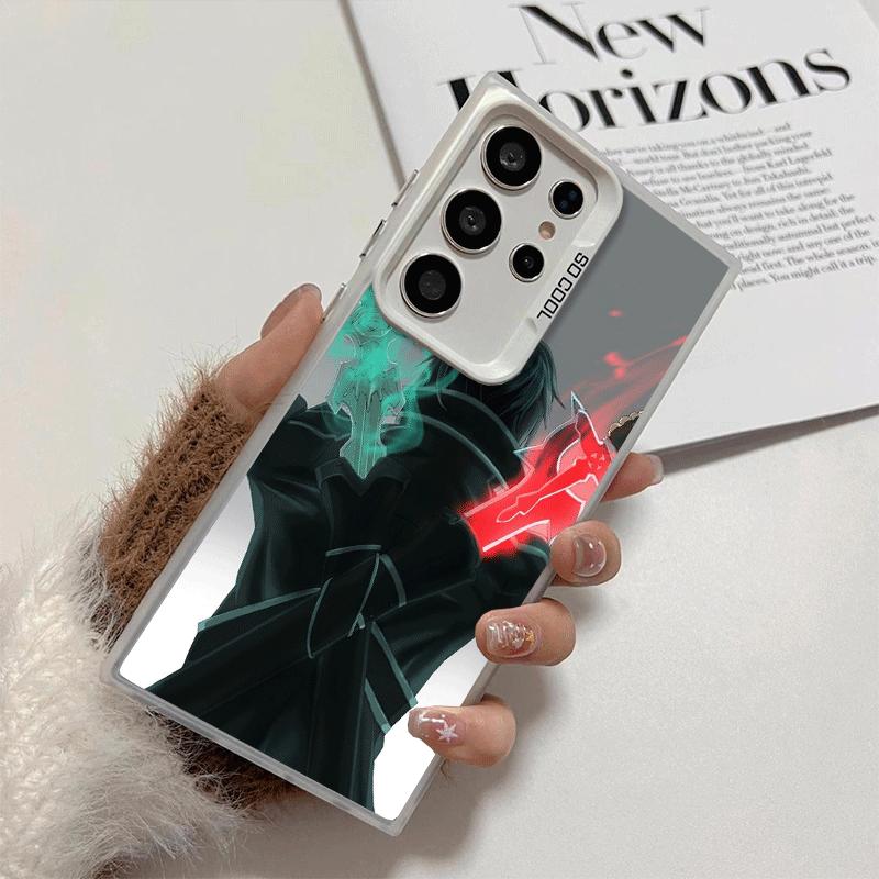Мягкий чехол для телефона Sword Art Online Кирито для Samsung Galaxy S24 S25 FE S26 Edge S23 Ultra S22 Plus S21 + Ударопрочная задняя крышка Sh