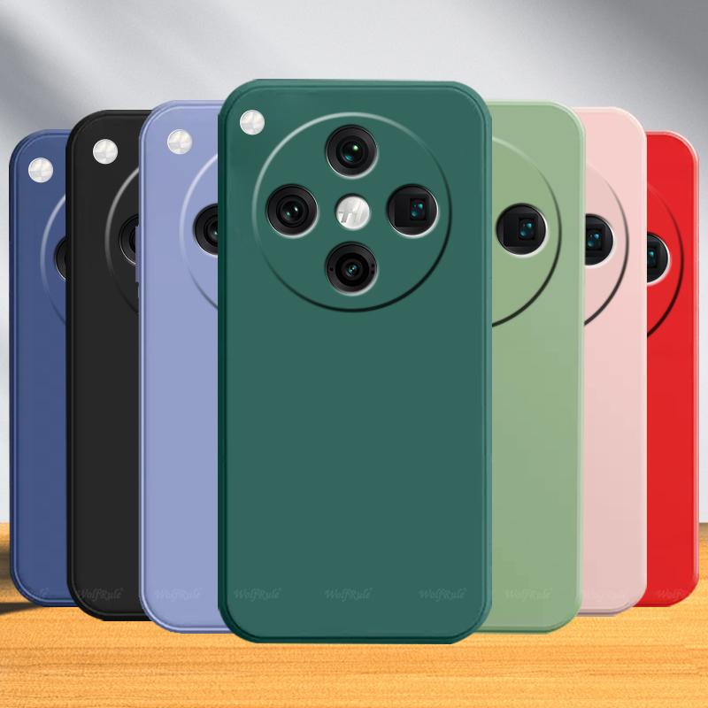 Для OPPO Find X8 Pro Чехол OPPO Find X8 Pro Capas Жидкий силиконовый бампер противоударный задний TPU Мягкие чехлы OPPO Find X8 Pro