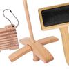 Wool Brushes Crochet Accessories Convenient Drop Spindle Carders Yarn Wpi Guide Gauge Multitool