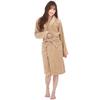 ORIGINLIFE Fluffy Unisex Bathrobe, Brown, Microfiber,