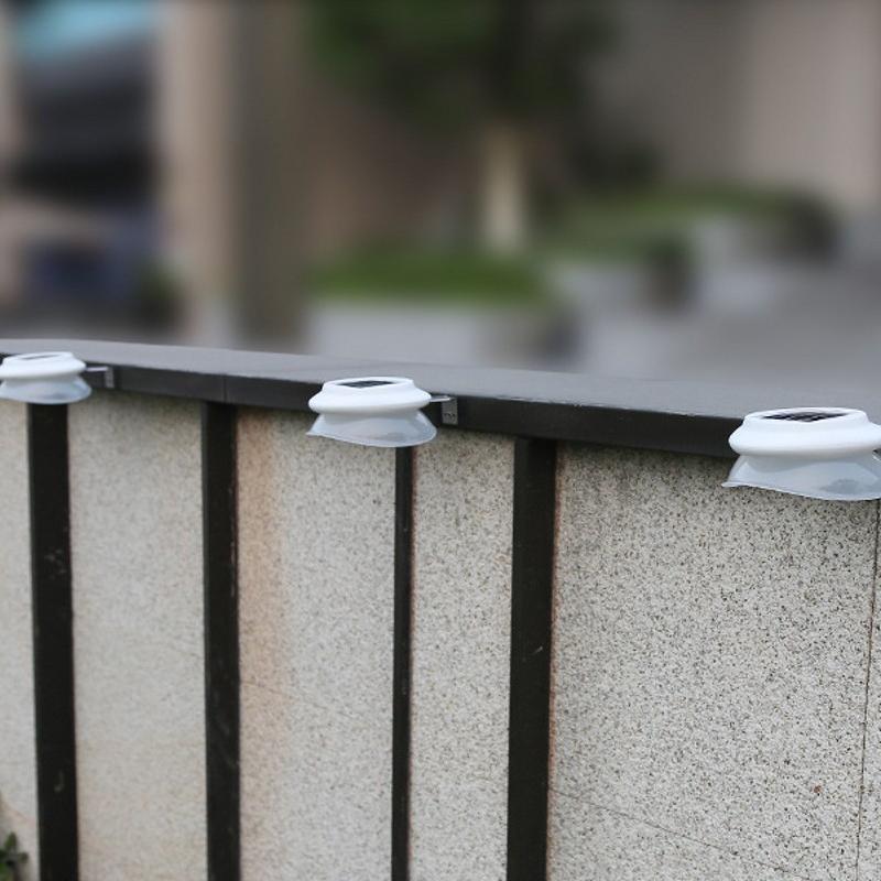 LED Solar Wall Lamp Perforated Outdoor Decorative Fence Lamp Outdoor Waterproof Eaves Garden Wall Lighting Fence Lamp Courtyard Outdoor Courtyard Lamp