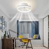 Stepless Dimming Ceiling Lamp 2 In 1 Electric Cordless Fan Creative Ceiling Fan  Office