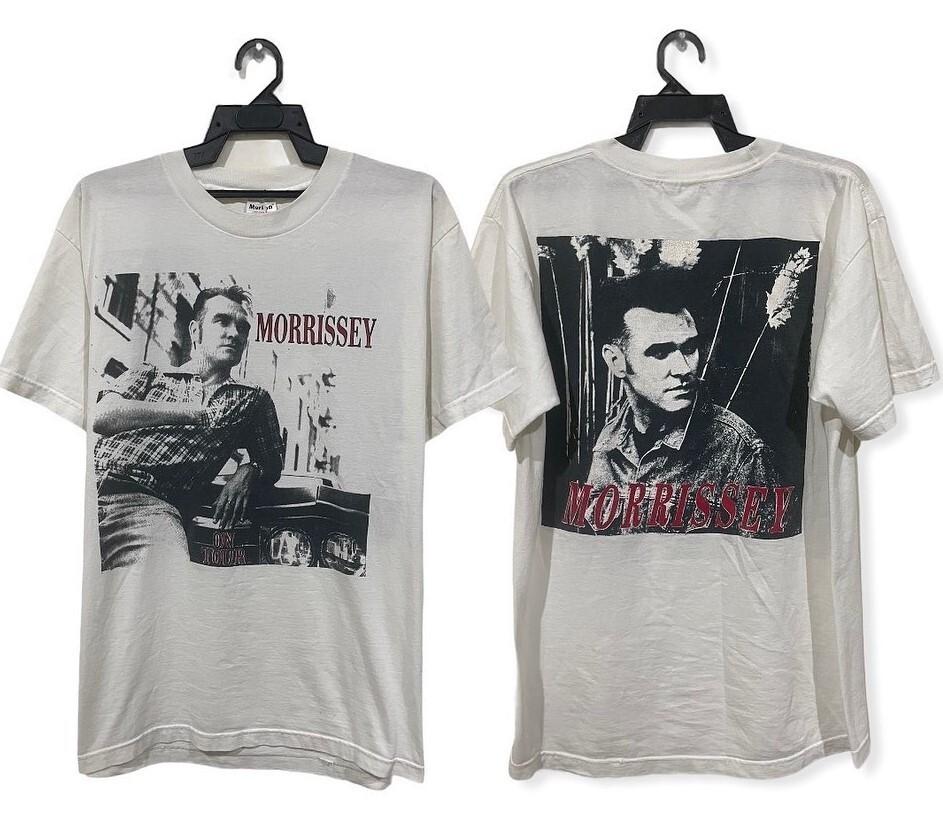 Vintage Rare Vintage 90s Morrissey Double Sided Hit Tee Reprint T-Shirt S-4XL