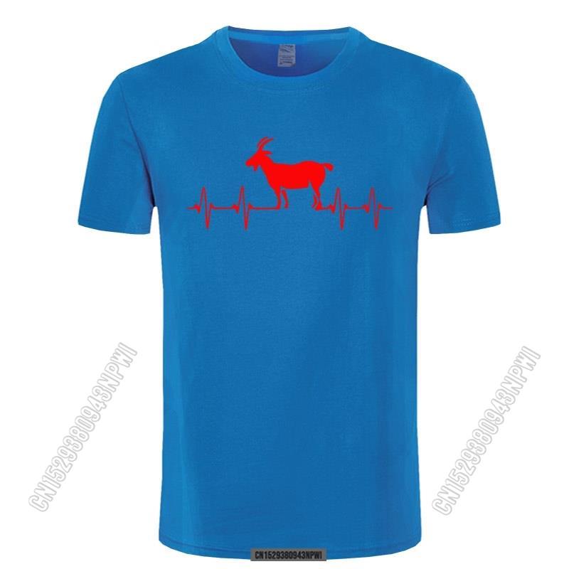 2022 Goat Heartbeat T Shirt Goat Lover Country Chicken Goat Tee Summer Classic Crew Neck Tshirts For Unisex Pure Cotton