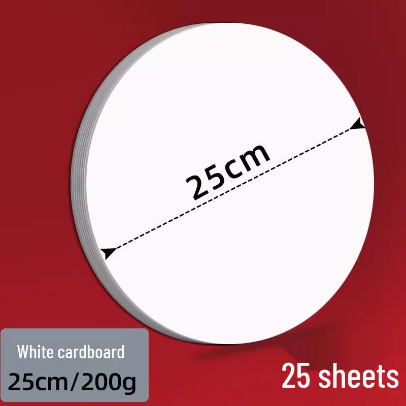 Двусторонняя черно-белая круглая крафтовая бумага для рисования.