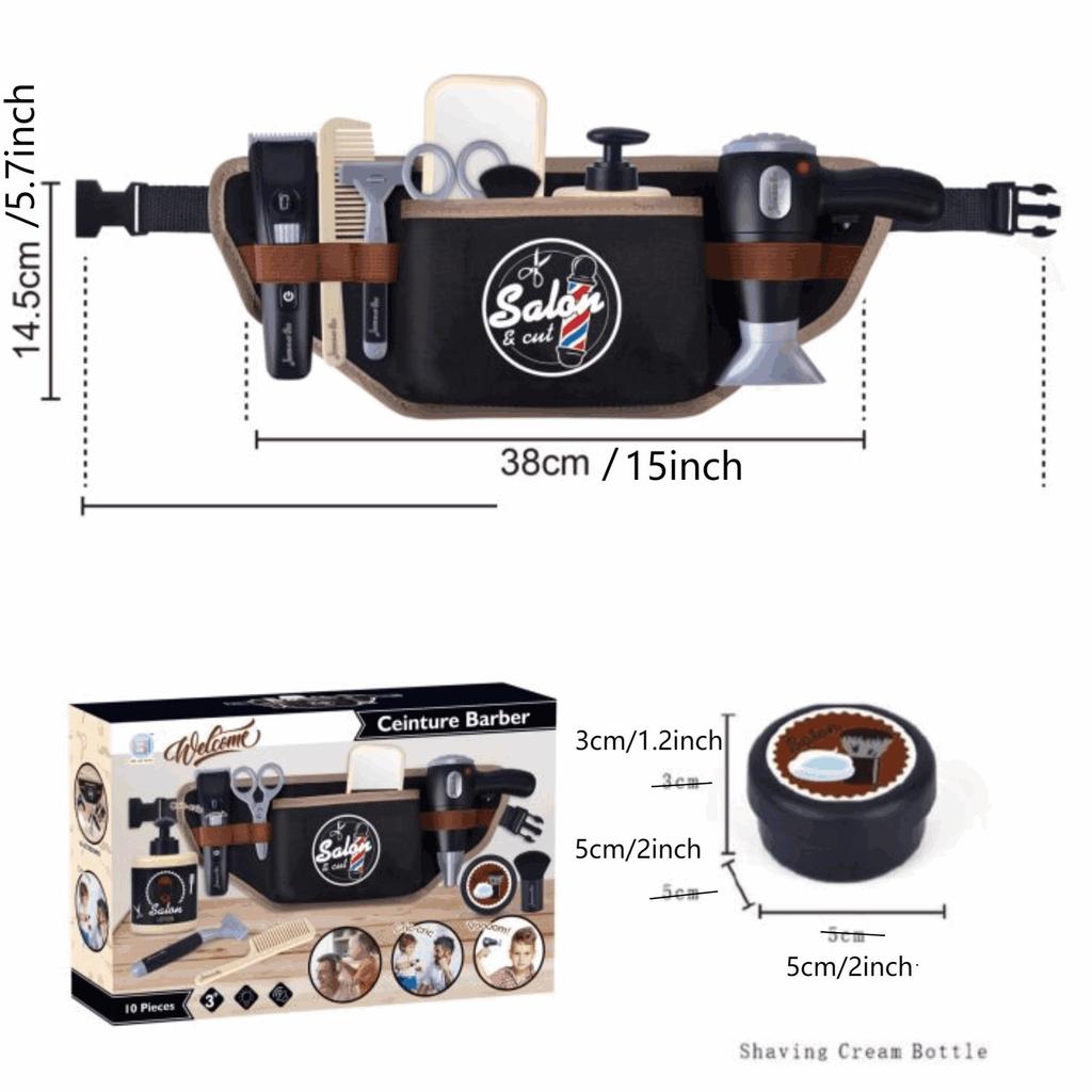 Cross-Border Barber Set: Educational Hairdressing & Stylist Simulation Toy for Kids