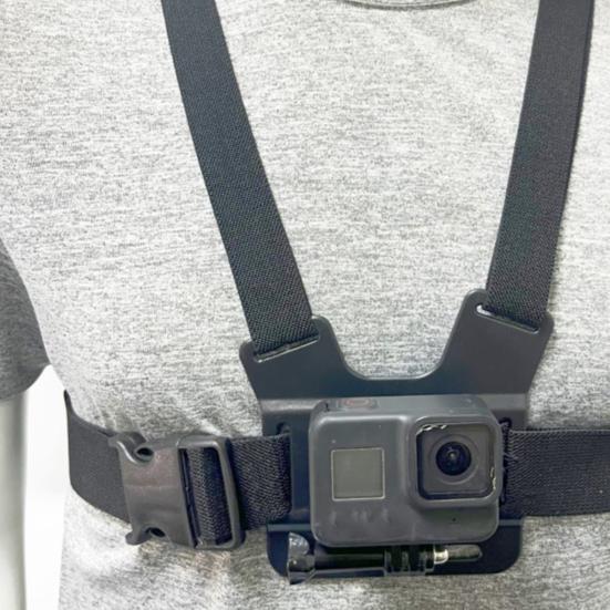 Phone Mount Holder Chest Strap Action Camera Bracket Adjustable Easy To Install 360-Degree Rotation Phone Clip Chest Strap Kit