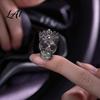 Модный Декор Салона Автомобиля Хэллоуин Клипса на Вентиляционное Отверстие Металлический Череп Летучая Мышь Клипса-Освежитель Шарм Крутой Авто Ароматический Диффузор для Готических Грузовых Аксессуаров