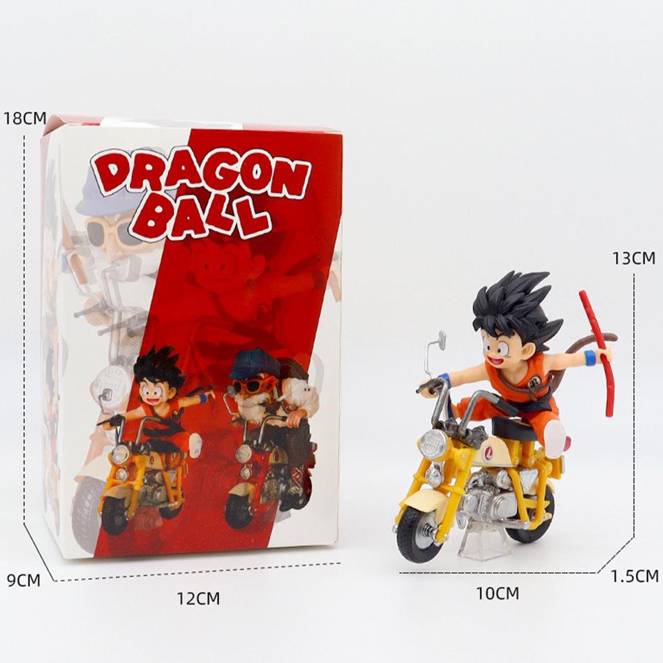 Набор из 13 см фигурок Dragon Ball Z - Сон Гоку и Мастер Роши Каме Сеннин на мотоцикле, ПВХ, коллекционные игрушки для детей