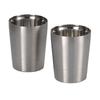 Pair of Thermo approximately stainless double-walled, double-locking cups, 270ml, steel, THM-01T