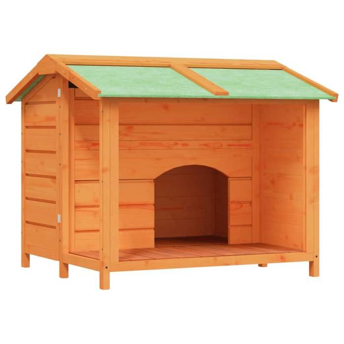 VidaXL Brown Kennel 96x87x80.5 Cm Solid Pine Wood 172264