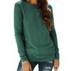 Women's Long Sleeve Round Neck Shirt Basic T-shirt Autumn Top Clothes 2024