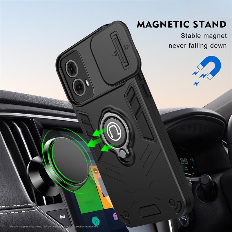Чехол-подставка Armor Case для Moto Edge 50 40 Neo Pro Fusion G85 G55 G35 G84 G54 G64 34 24 Power 14 04S G 5G 2024 Противоударный чехол