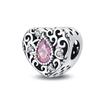 S925 Silver Romantic Classic Style Pink Angel Pendant DIY Bracelet Jewelry Accessories