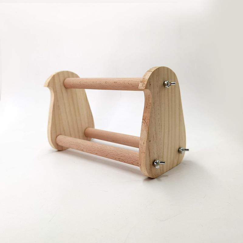 Игрушка-попугай-птица, настольная подставка, тренировочная подставка, подставка из цельного дерева для попугая, матовая подставка из бука, перца