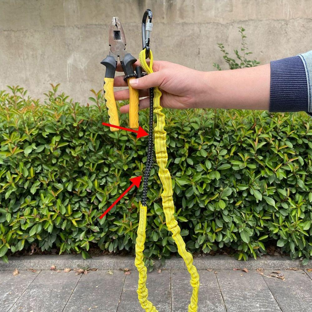 Extendable Tool Lanyard with Buckle Strap Anti-Falling Tool Tether Safety Rope Construction