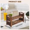 Wood Egg Holder Display Stand Easter Eggs Shelf Reusable Organizer, Storage Rack for Freezers