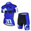 Mens Cycling Jersey Short Sleeve Breathable Mountain Road Bike Sportswear Set White